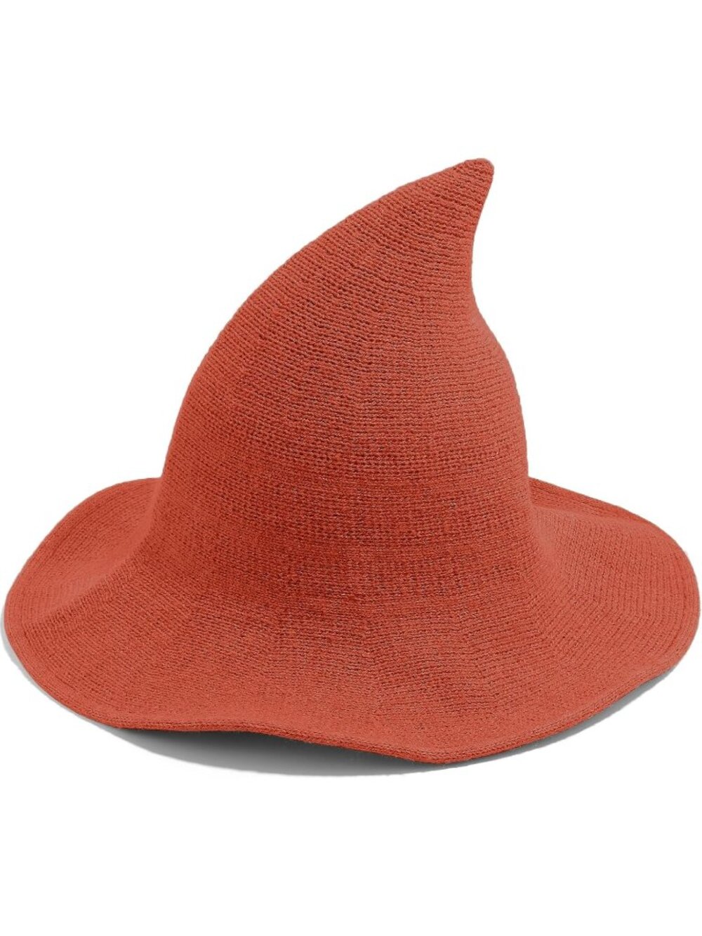 🎃Women's Orange Wide Brim Foldable Classic Wool Knitted Wizard Witch Hats